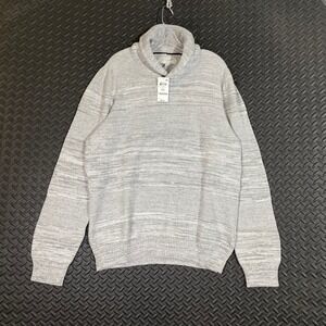 NWT Sun + Stone‎ Gray Pullover Long Sleeve Sweater Men's Size XXL